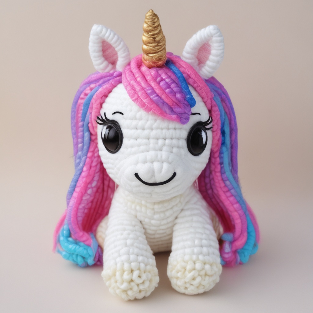 Cute Charming Unicorn amigurumi toy