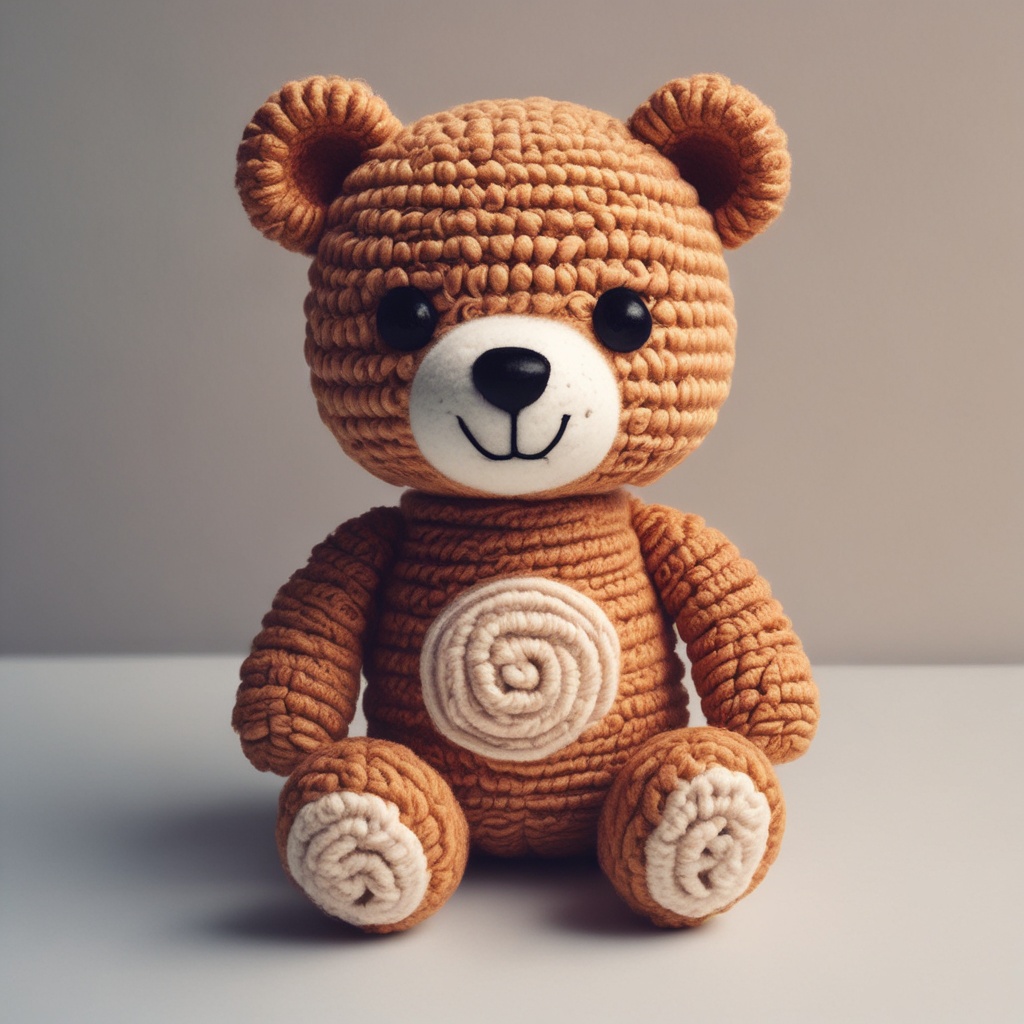 Cute Cuddly Bear amigurumi toy