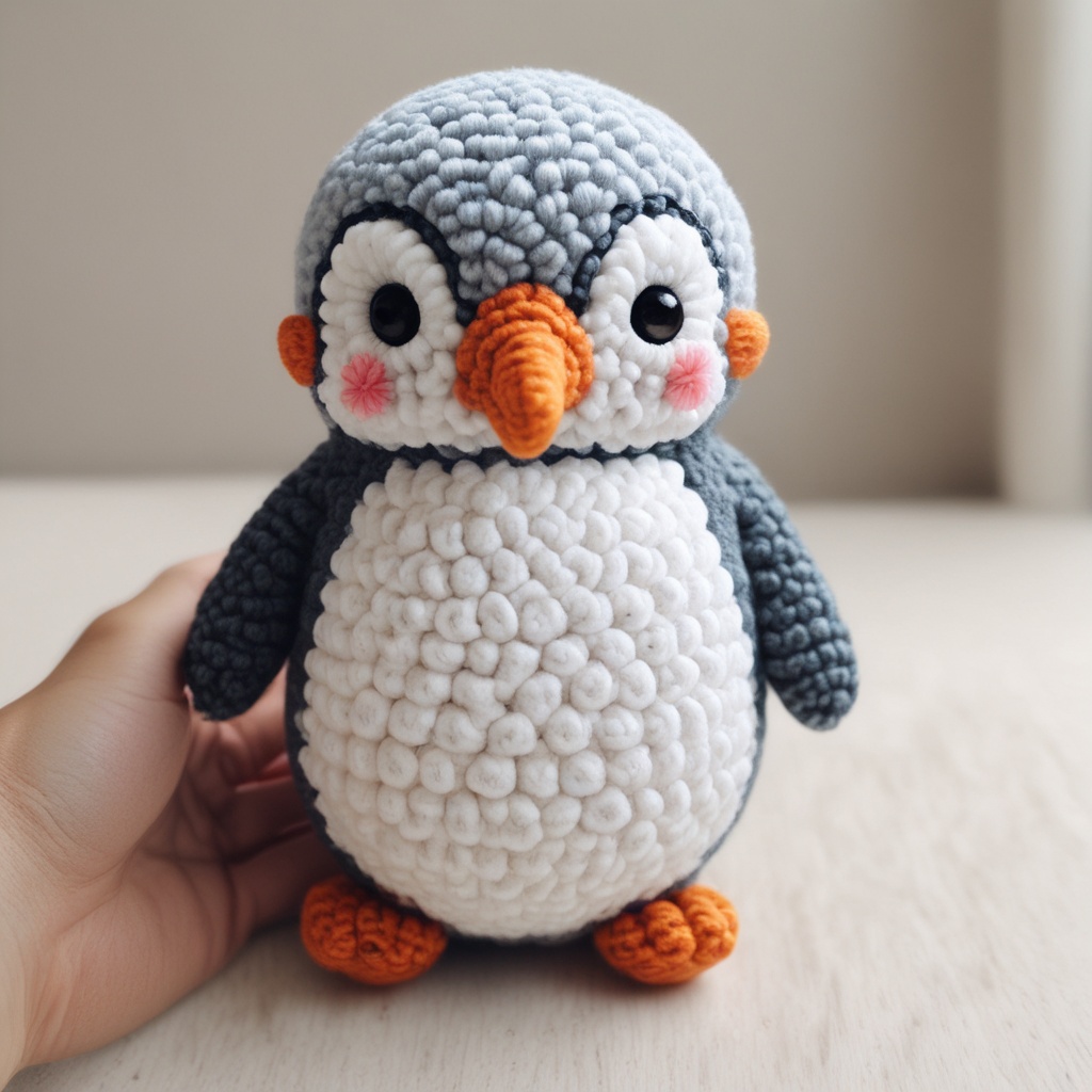 Cute Sweet Penguin amigurumi toy